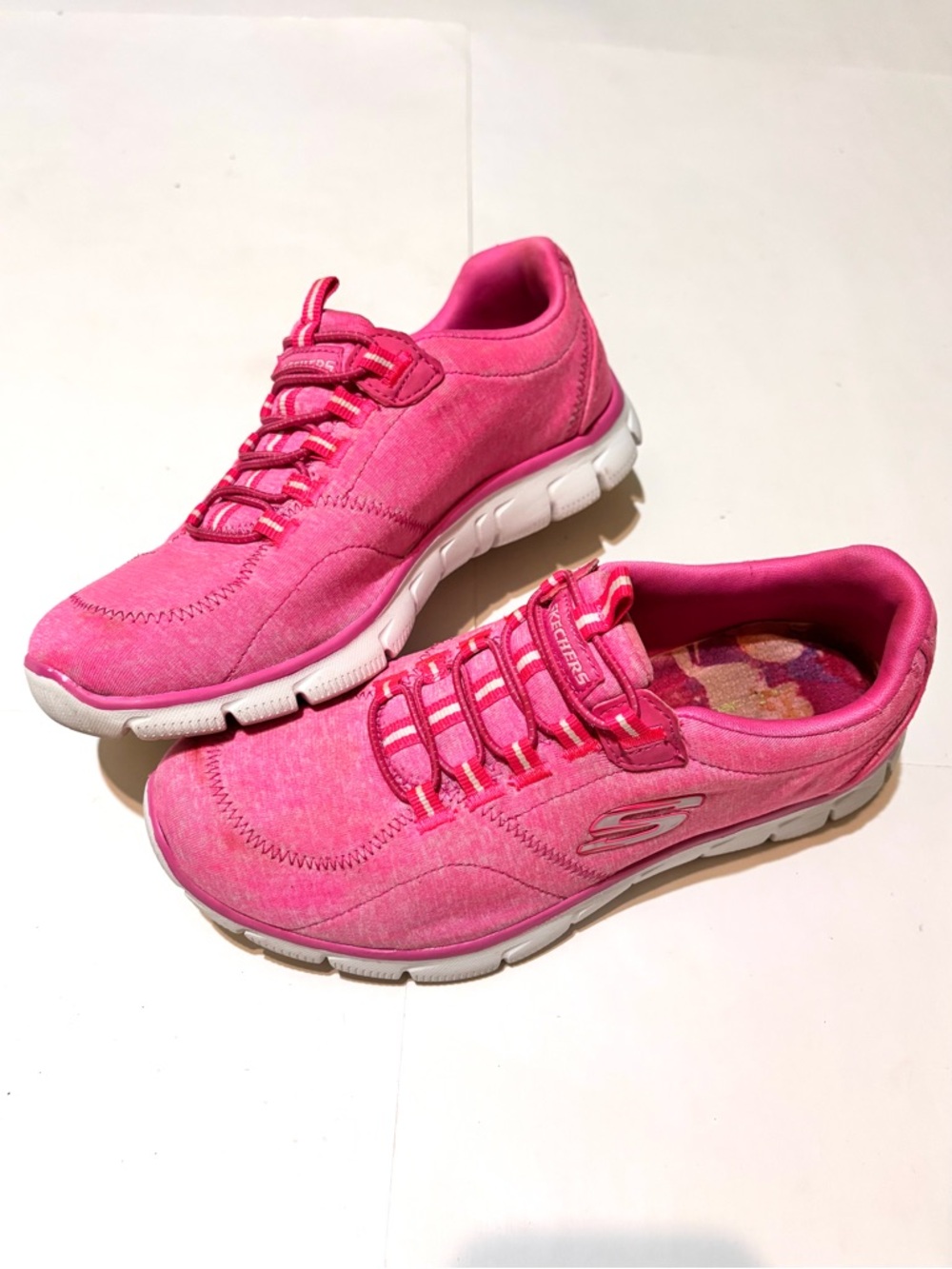 Skechers Women's Hot Pink Slip-On Athletic Sneakers